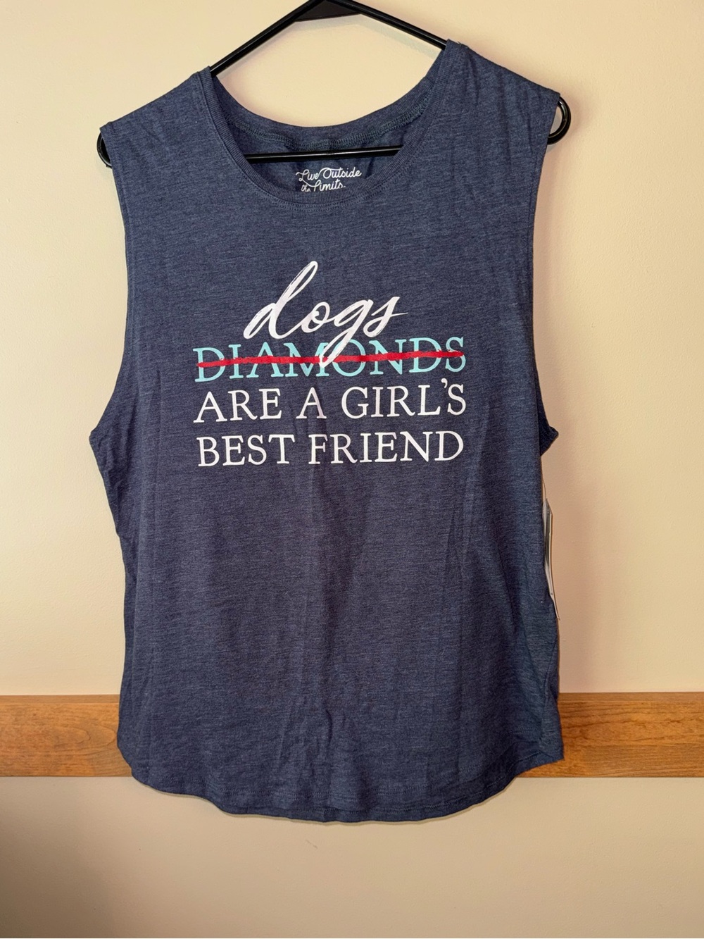 Dogs Diamonds are a girls best friend Tank Top